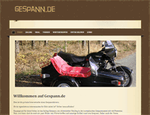 Tablet Screenshot of gespann.de